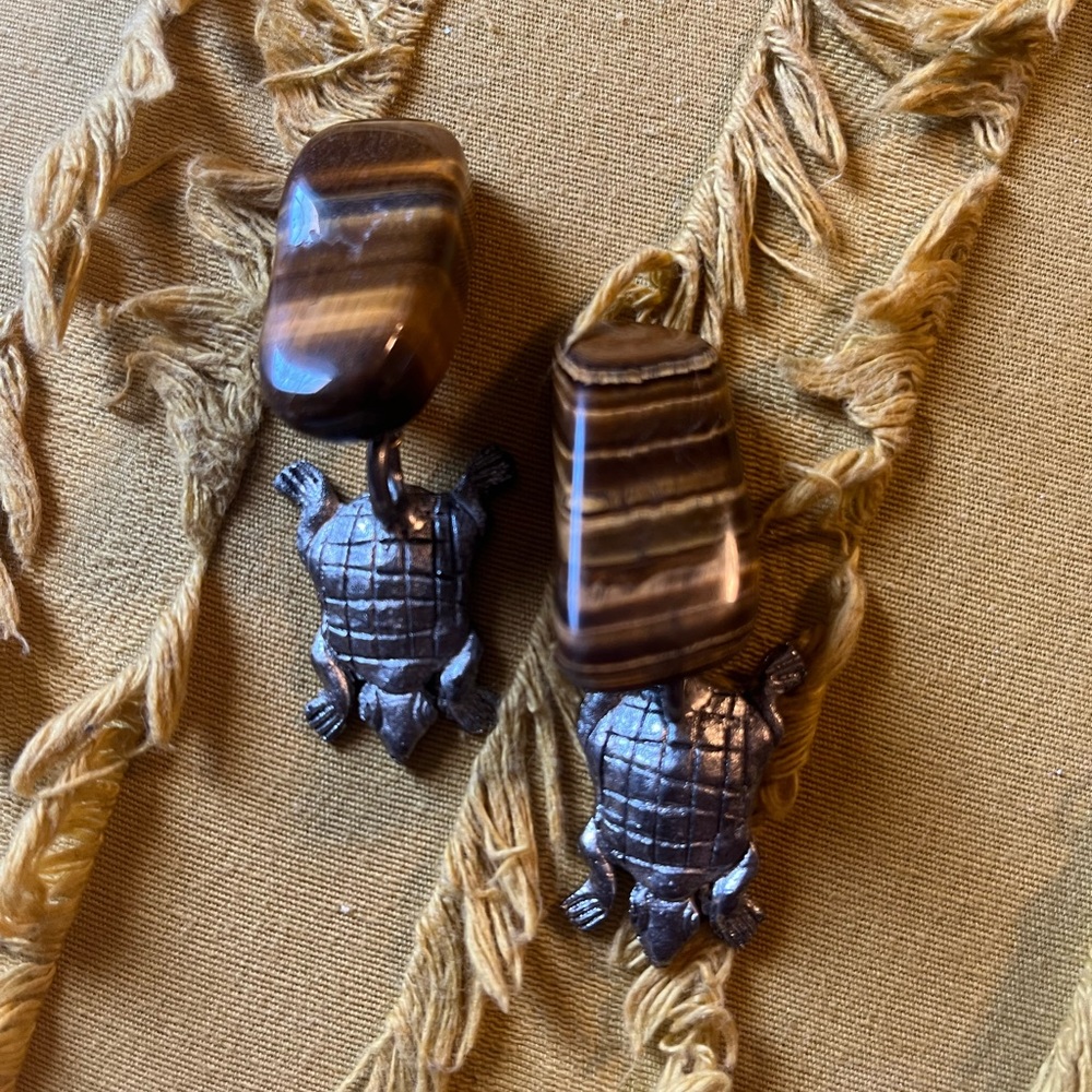 Tiger Eye earrings